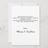 Elegant Eucalyptus Foliage Pet Photo Dog Weddensch Bedankkaart (Achterkant)