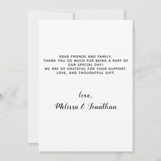 Elegant Eucalyptus Foliage Pet Photo Dog Weddensch Bedankkaart (Achterkant)