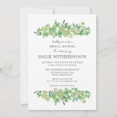 Elegant Eucalyptus Foliage Vrijgezellenfeest Kaart (Voorkant)