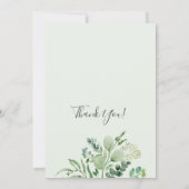 Elegant Eucalyptus Foliage Vrijgezellenfeest per p Kaart (Achterkant)