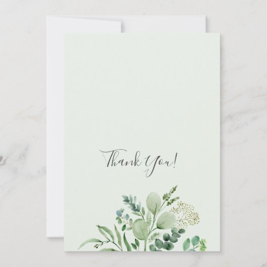 Elegant Eucalyptus Foliage Vrijgezellenfeest per p Kaart (Achterkant)