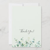 Elegant Eucalyptus Foliage Vrijgezellenfeest per p Kaart (Achterkant)