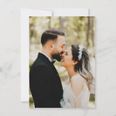 Elegant Eucalyptus Foto bruiloft Hartelijk dank Bedankkaart (Achterkant)