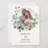 Elegant Eucalyptus Fotocadeau Kaart (Voorkant)