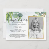 Elegant Eucalyptus Foto's vieren het leven Kaart (Voorkant)