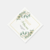 Elegant Eucalyptus Gender Neutral Baby Shower Servet (Hoek)
