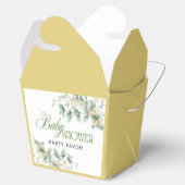 Elegant eucalyptus genderneutraal Baby shower Bedankdoosjes (Geopend)