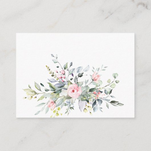 Elegant Eucalyptus Gift Bridal DISPLAY SHOWER Informatiekaartje (Achterkant)