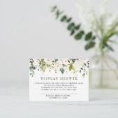 Elegant Eucalyptus Gift Bridal DISPLAY SHOWER Informatiekaartje (Staand voorkant)