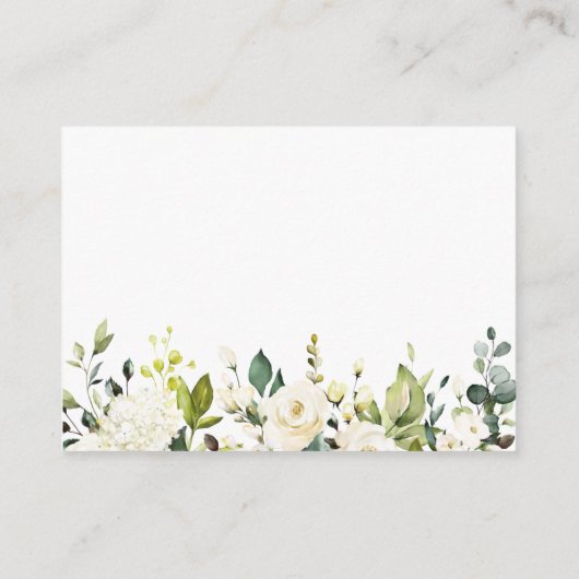 Elegant Eucalyptus Gift Bridal DISPLAY SHOWER Informatiekaartje (Achterkant)