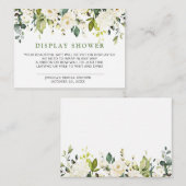 Elegant Eucalyptus Gift Bridal DISPLAY SHOWER Informatiekaartje (Voorkant / Achterkant)