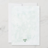 Elegant Eucalyptus Gold Bridal Shower Kaart (Achterkant)