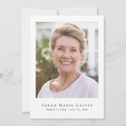 Elegant Eucalyptus Gold Cross Foto Memorial Bedankkaart (Achterkant)