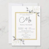 Elegant Eucalyptus Gold Future Mrs Vrijgezellenfee Kaart (Voorkant)