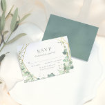 Elegant Eucalyptus & Gold Geometric Wedding RSVP<br><div class="desc">RSVP-kaarten die overeenkomen met onze "Elegant Eucalyptus & Gold Geometric Lijst Wedding"-uitnodiging. Eucalyptusbladeren zijn perfect voor het toevoegen van een nette aanraking aan een schuurbruiloft of voor het creëren van een natuurlijke look voor je grote dag! Een elegant, tuinvormig ontwerp met een gouden geometrische lijst, met de hand geschilderde eucalyptusbladeren,...</div>