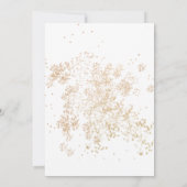 Elegant Eucalyptus Gold Greenery Vrijgezellenfeest Kaart (Achterkant)