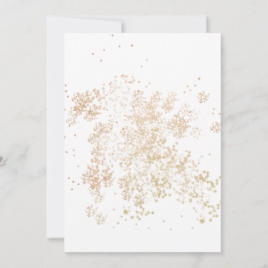 Elegant Eucalyptus Gold Greenery Vrijgezellenfeest Kaart (Achterkant)