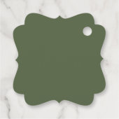 Elegant Eucalyptus Goud Groen Bruiloft Dank u Bedankjes Labels (Achterkant)