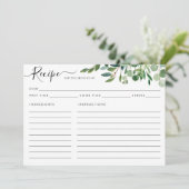 Elegant Eucalyptus Green Vrijgezellenfeest Recipe  (Staand voorkant)