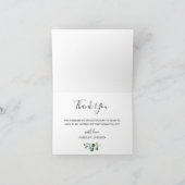 Elegant Eucalyptus Greenery Afstuderen Bedankkaart (Binnen)