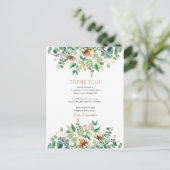 Elegant Eucalyptus Greenery Afstuderen Hartelijk d Briefkaart (Staand voorkant)