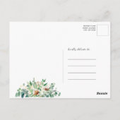 Elegant Eucalyptus Greenery Afstuderen Hartelijk d Briefkaart (Achterkant)