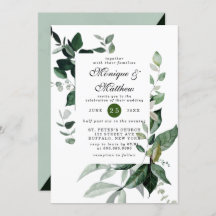 Elegant Eucalyptus Greenery Airy Rustic Wedding