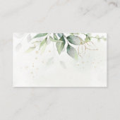 Elegant Eucalyptus Greenery Baby Book Request Informatiekaartje (Achterkant)