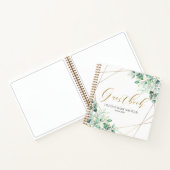 Elegant Eucalyptus Greenery Baby shower Guestbook Notitieboek (Binnen)