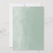 Elegant Eucalyptus Greenery Baby shower Kaart (Achterkant)