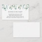 Elegant Eucalyptus Greenery Book Request  Informatiekaartje (Voorkant / Achterkant)