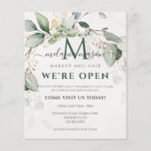 Elegant Eucalyptus Greenery Botanical Flyer (Voorkant)