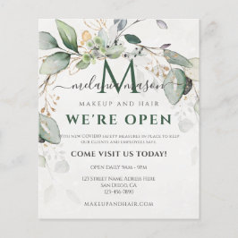 Elegant Eucalyptus Greenery Botanical Flyer