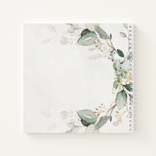 Elegant Eucalyptus Greenery Botanical Notitieboek (Achterkant)