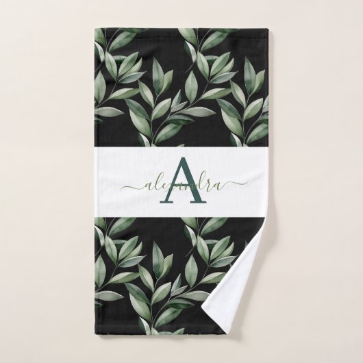 Elegant Eucalyptus Greenery Botanical Towel Set Bad Handdoek (Handdoek)