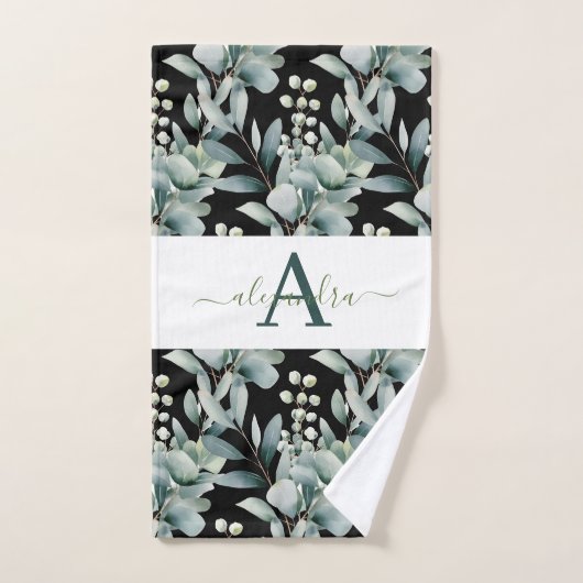 Elegant Eucalyptus Greenery Botanical Towel Set Bad Handdoek (Handdoek)