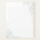 Elegant Eucalyptus Greenery Botanical Wedding Plan Planner (Achterkant)