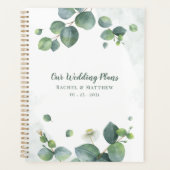 Elegant Eucalyptus Greenery Botanical Wedding Planner (Voorkant)