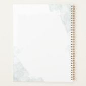 Elegant Eucalyptus Greenery Botanical Wedding Planner (Achterkant)