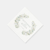 Elegant Eucalyptus Greenery Botanical Wedding Servet (Hoek)