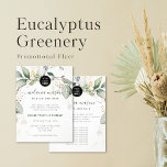 Elegant Eucalyptus Greenery botanische promotie Flyer<br><div class="desc">Elegant Eucalyptus Greenery Botanical Promotion Flyer</div>