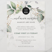 Elegant Eucalyptus Greenery botanische promotie Flyer (Voorkant)