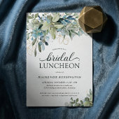 Elegant Eucalyptus Greenery Bridal Luncheon Kaart