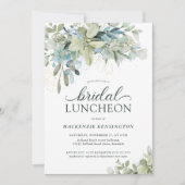 Elegant Eucalyptus Greenery Bridal Luncheon Kaart (Voorkant)