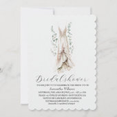 Elegant Eucalyptus Greenery Bridal Shower  Kaart (Voorkant)