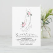 Elegant Eucalyptus Greenery Bridal Shower  Kaart (Staand voorkant)