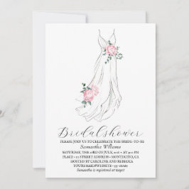 Elegant Eucalyptus Greenery Bridal Shower  Kaart