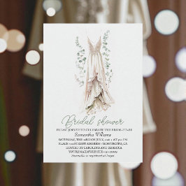 Elegant Eucalyptus Greenery Bridal Shower  Kaart