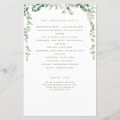 Elegant eucalyptus greenery bruiloft (Achterkant)