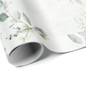 Elegant Eucalyptus Greenery Cadeaupapier (Rol Hoek)